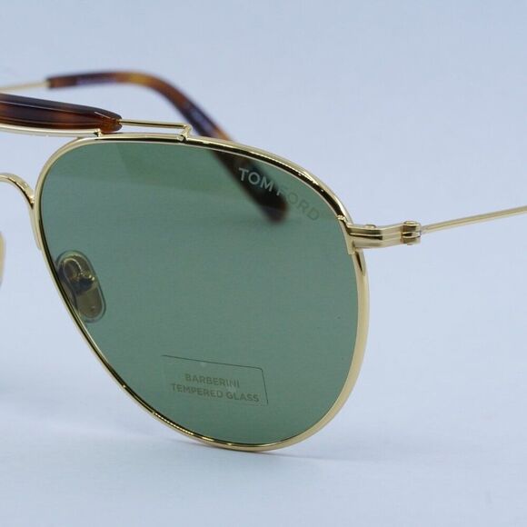 🕶️ New Tom Ford Raphael 02 FT0995 30N Sunglasses - Gold Frame, Green Lenses - Picture 4 of 11
